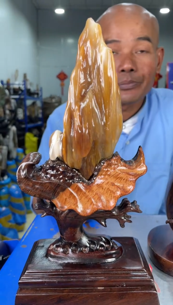 【闪购商品】硅化玉摆件未镶嵌107