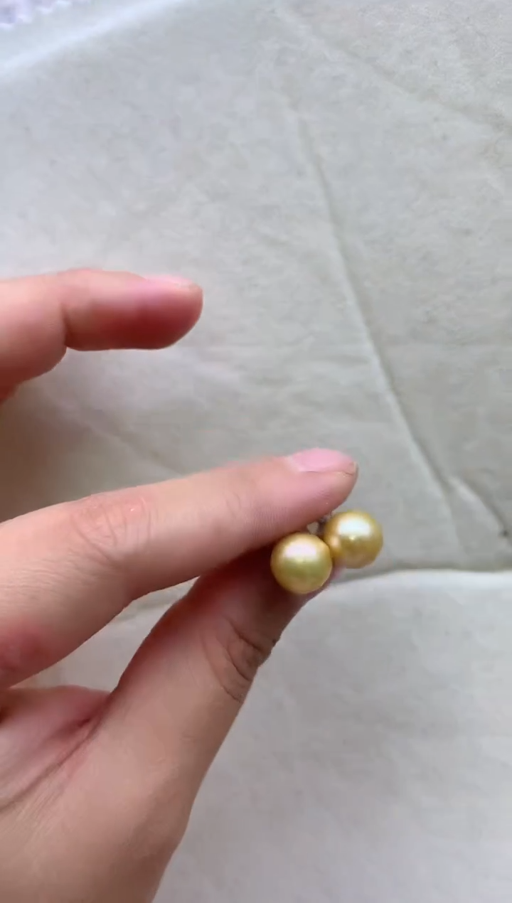 【闪购商品】淡水珍珠耳钉银S925镶嵌多发其一