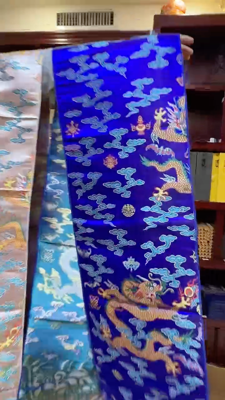 北塔香铺家用桌旗蓝色