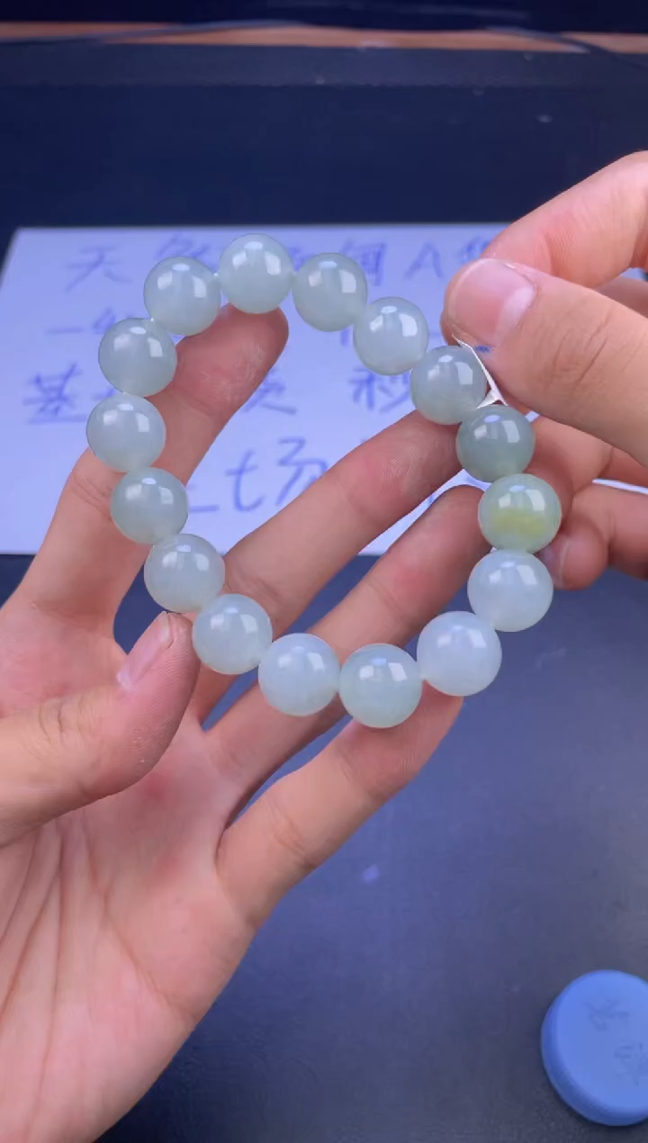 未镶嵌定制翡翠珠串