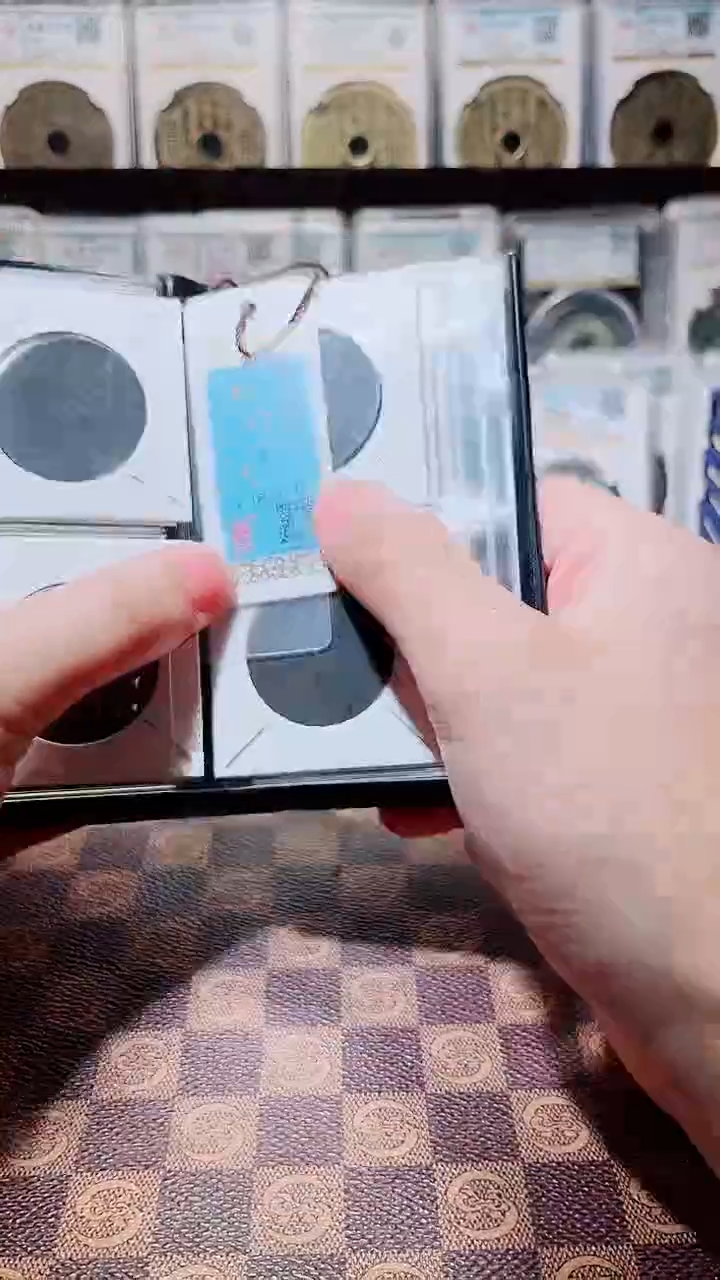 铜A123星鹏精品大清铜币20文十二枚册（黑漆古）