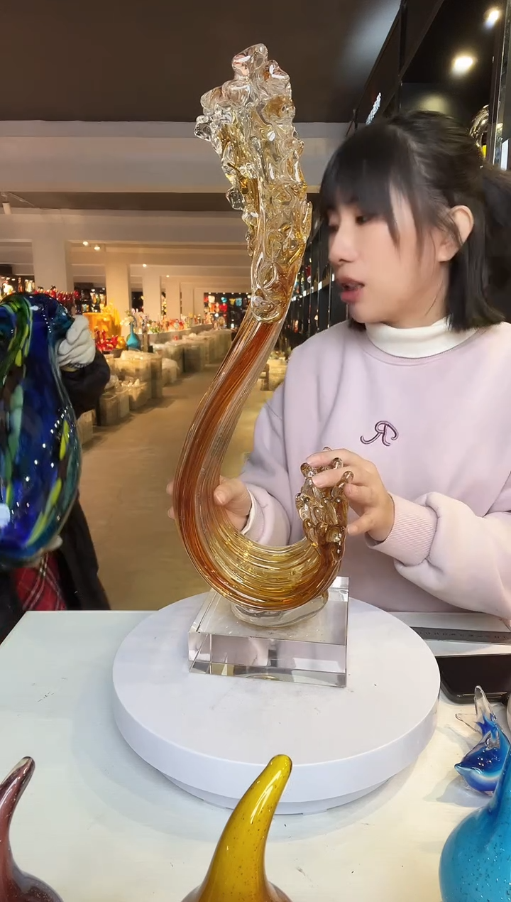 【闪购商品】茶盏琉璃摆件家居摆件