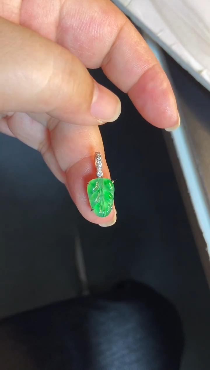 吊坠(不含链)银S925镶嵌翡翠1