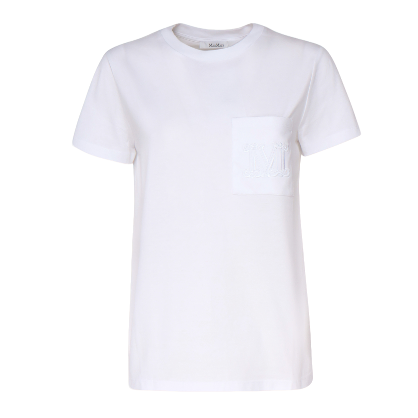 未使用 MaxMara MaxMara 纯色圆领直筒短袖 T恤 女款 PAPAIA