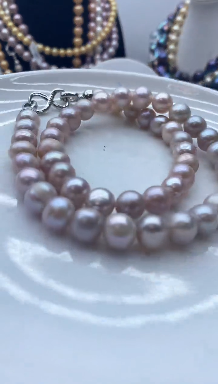 【闪购商品】淡水珍珠颈饰钛钢102