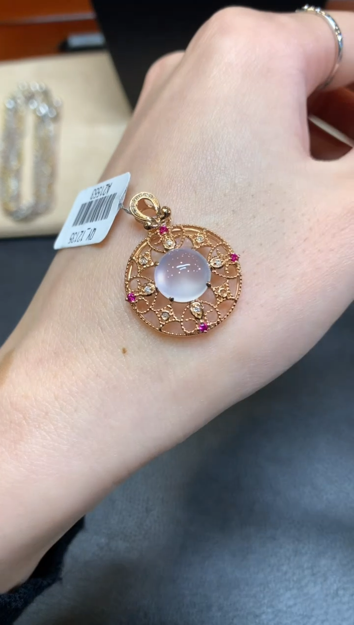 【闪购商品】翡翠颈饰18K金镶嵌【无鉴赏期】