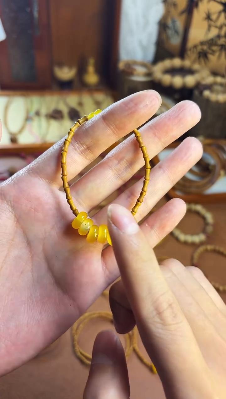手串桃核竹节单圈七宝葫芦