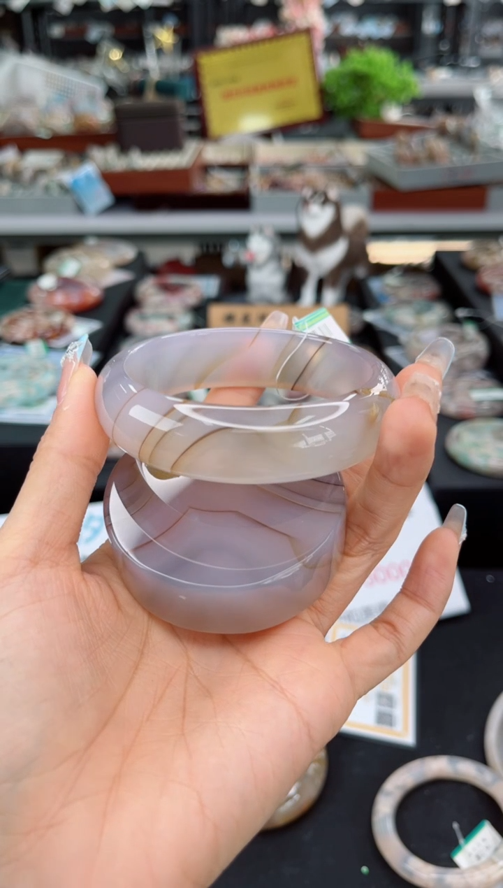 【闪购商品】石英质玉手镯未镶嵌61圈口（赠品镯心）3330355