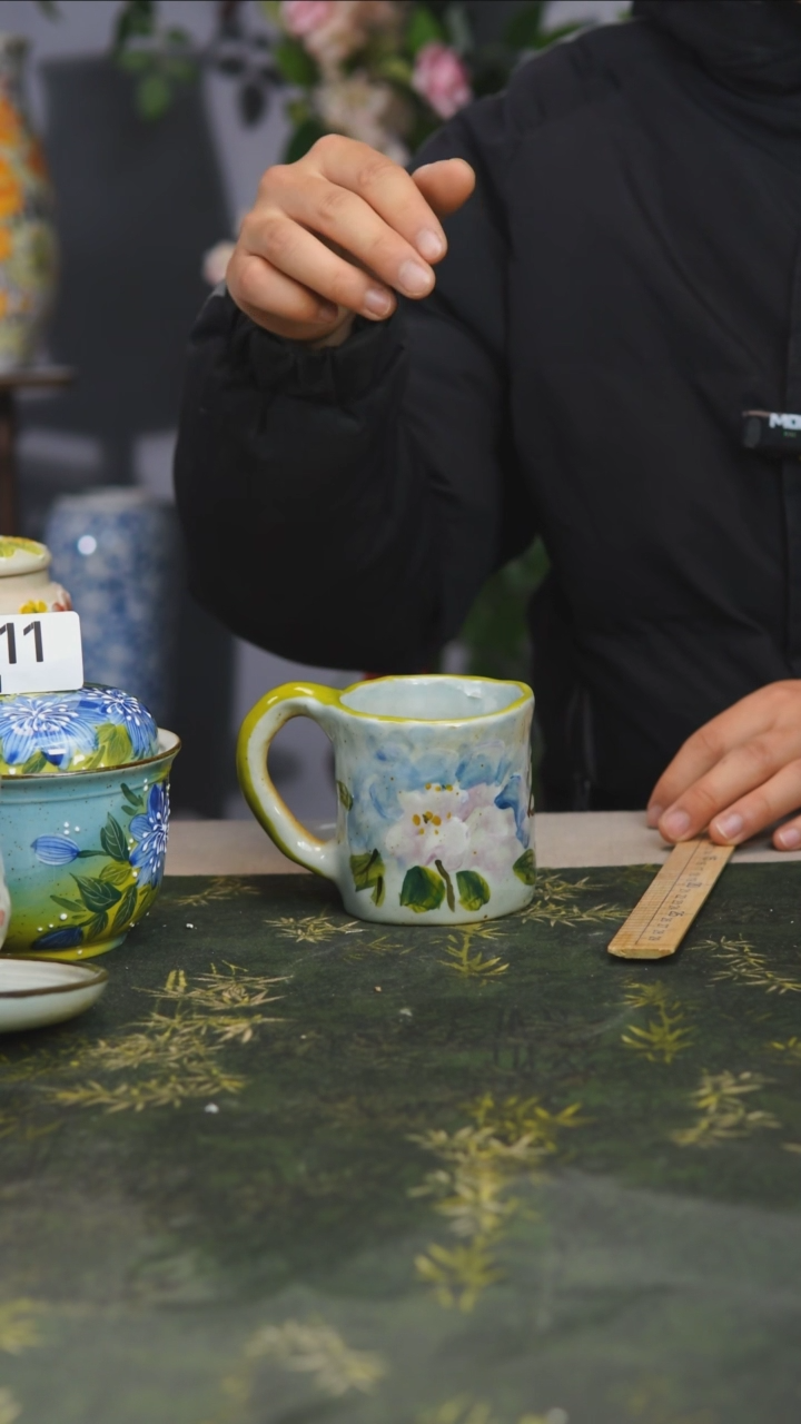 【闪购商品】景德镇手绘高温陶瓷12瑕疵