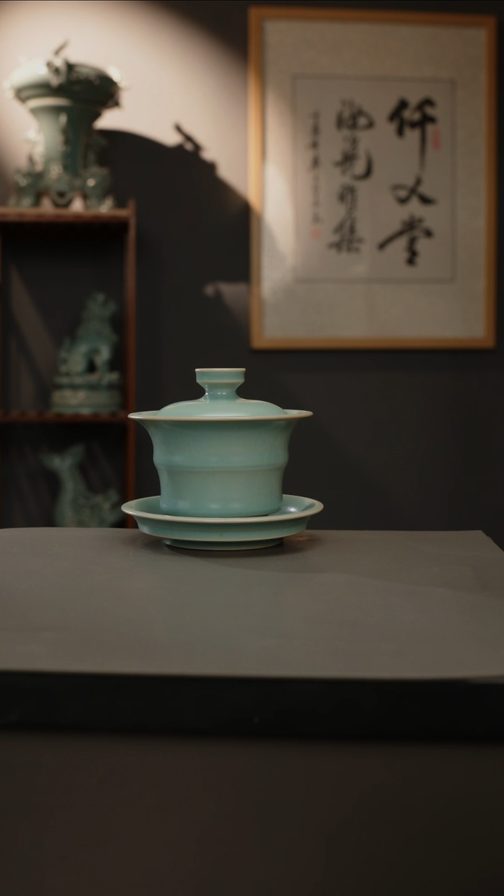 【闪购商品】杯仿古釉原矿 竹节三才