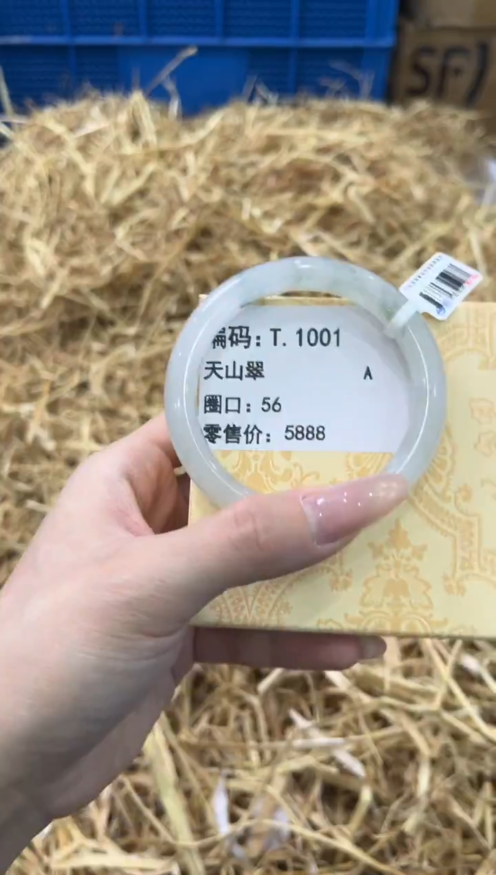 未镶嵌手镯石英质玉T.1001