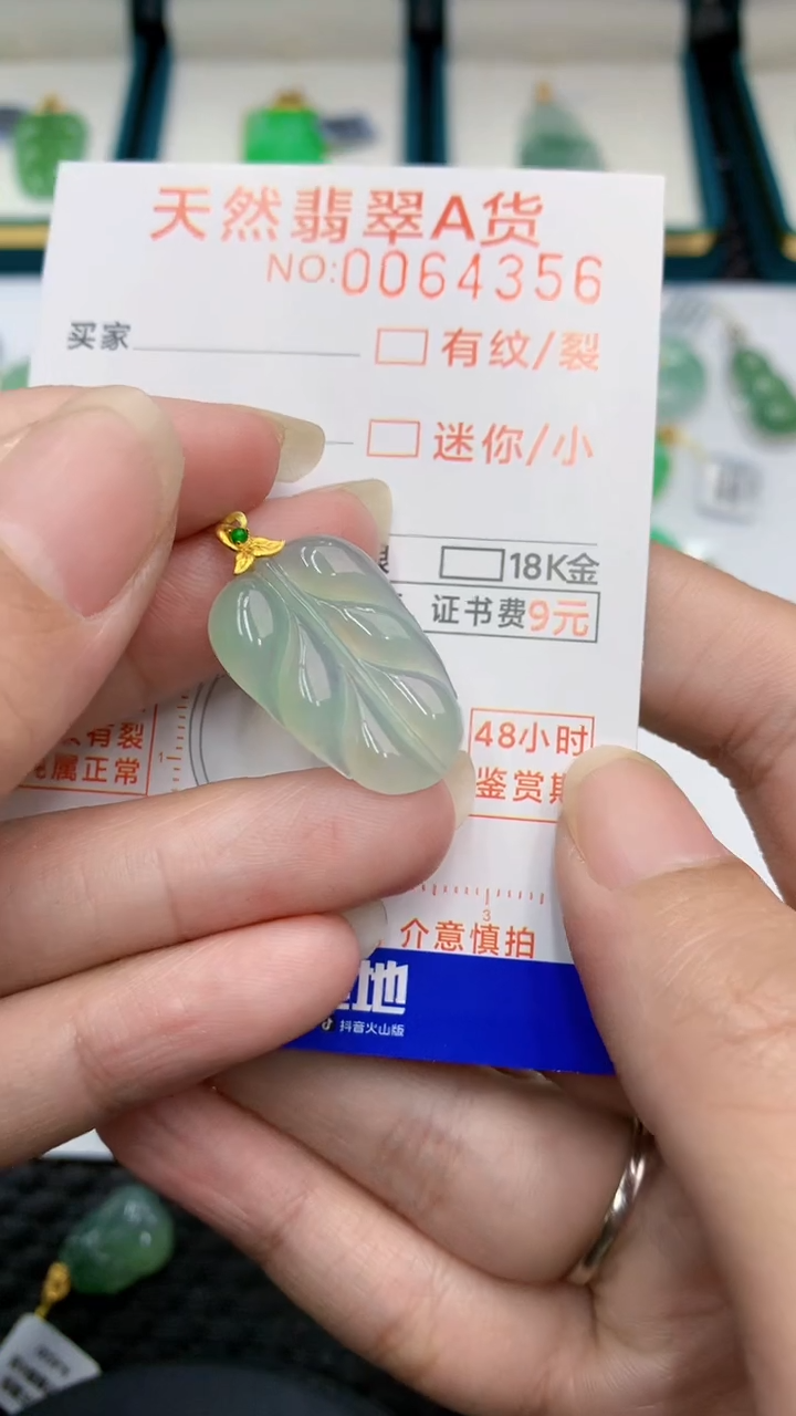【闪购商品】翡翠颈饰18K金镶嵌v1            8