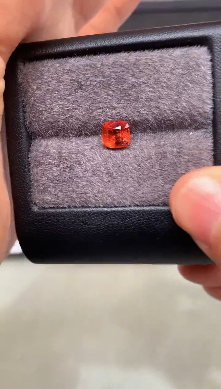 【闪购商品】定制尖晶石裸石未镶嵌枕型 88橙色调尖晶石 1.76ct
