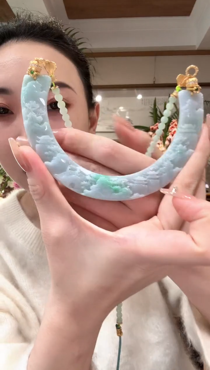 【闪购商品】翡翠颈饰未镶嵌国风