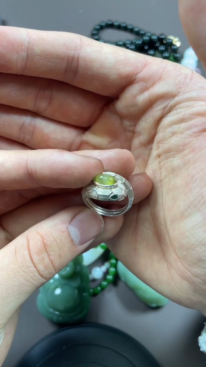 【闪购商品】和田玉颈饰银S925镶嵌3