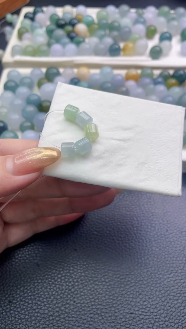 未镶嵌定制翡翠@***茶珠子