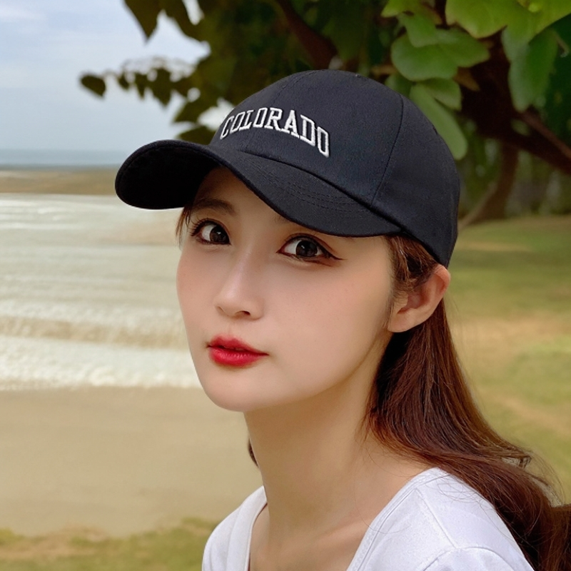 A#67韩版刺绣字母棒球帽子男女休闲复古软顶涤棉显脸小鸭舌帽