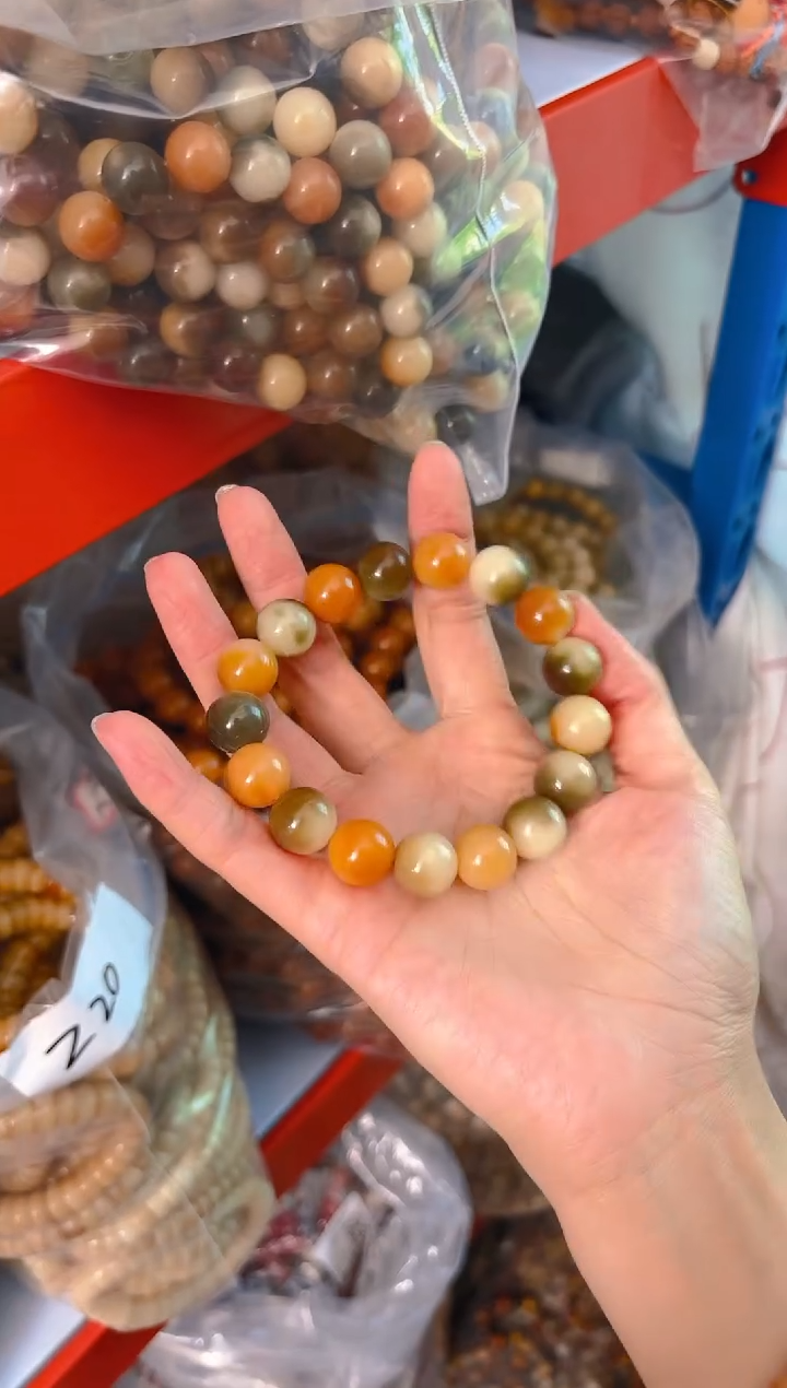吊坠菩提根/象牙果花皮圆珠单圈