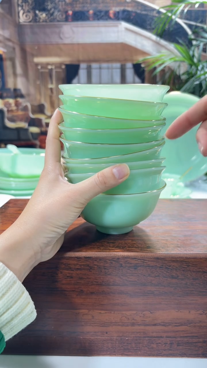 【闪购商品】... 4.5英寸玉瓷碗10个口径11.5厘米