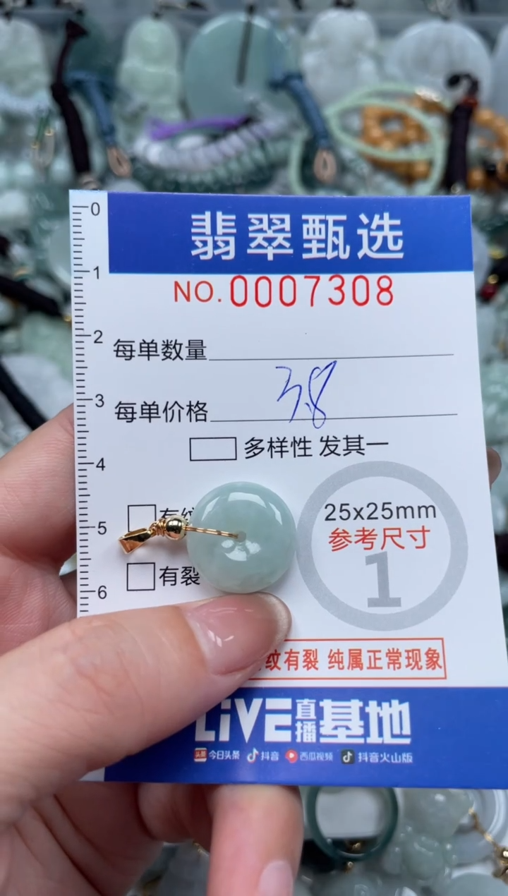 翡翠未镶嵌颈饰00..7308