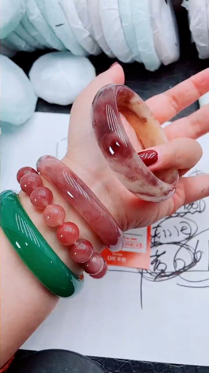 【闪购商品】石英质玉手镯未镶嵌P53-57-58-59