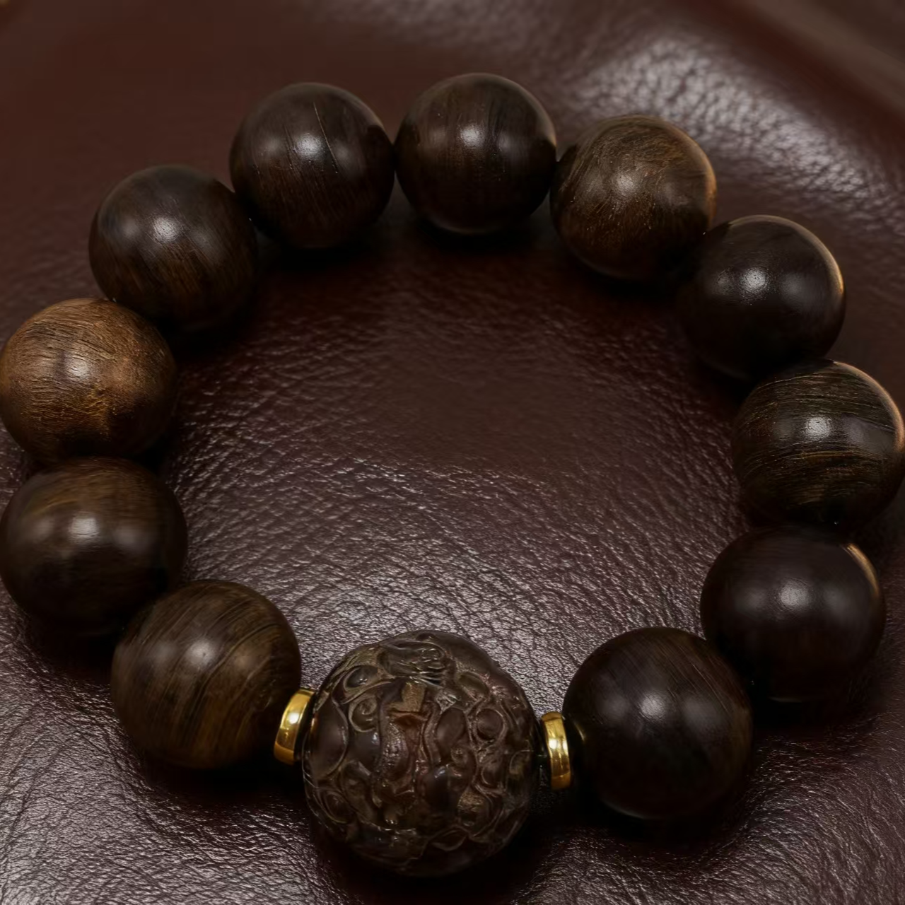 老料水波纹貔貅单圈206【无礼盒】