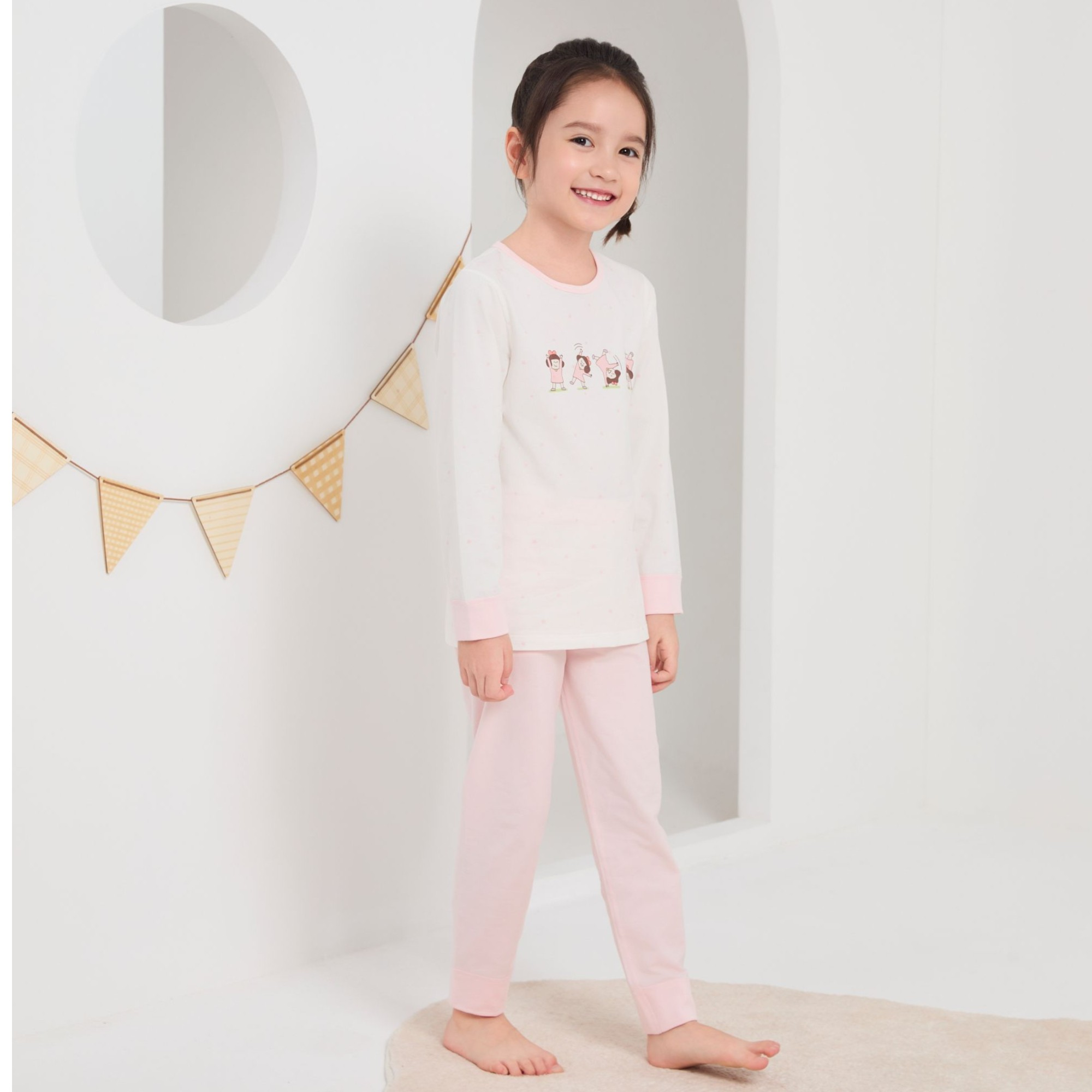 乐友歌瑞家男女童秋衣秋裤儿童保暖内衣套装童装卡通长袖