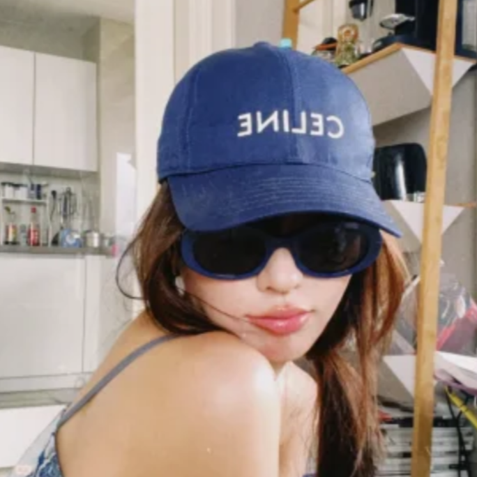 99新 Celine/思琳 汤/P235704274/ 蓝色 帽子