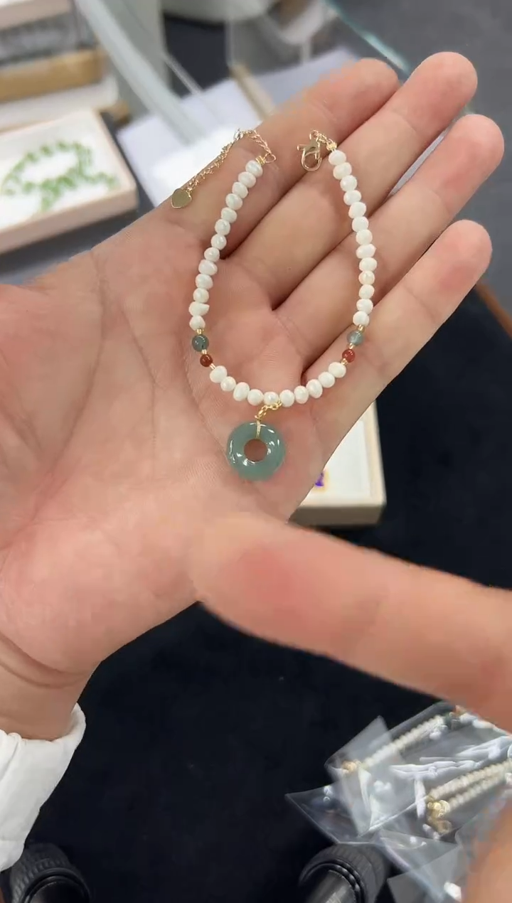 颈饰未镶嵌翡翠翡翠手链