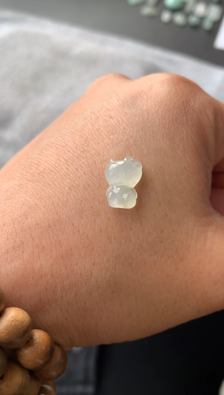 【闪购商品】翡翠颈饰未镶嵌猫猫128+12