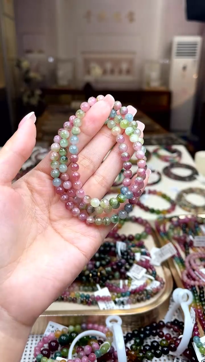 【闪购商品】碧玺/未镶嵌5mm+碧玺多圈多样性发货