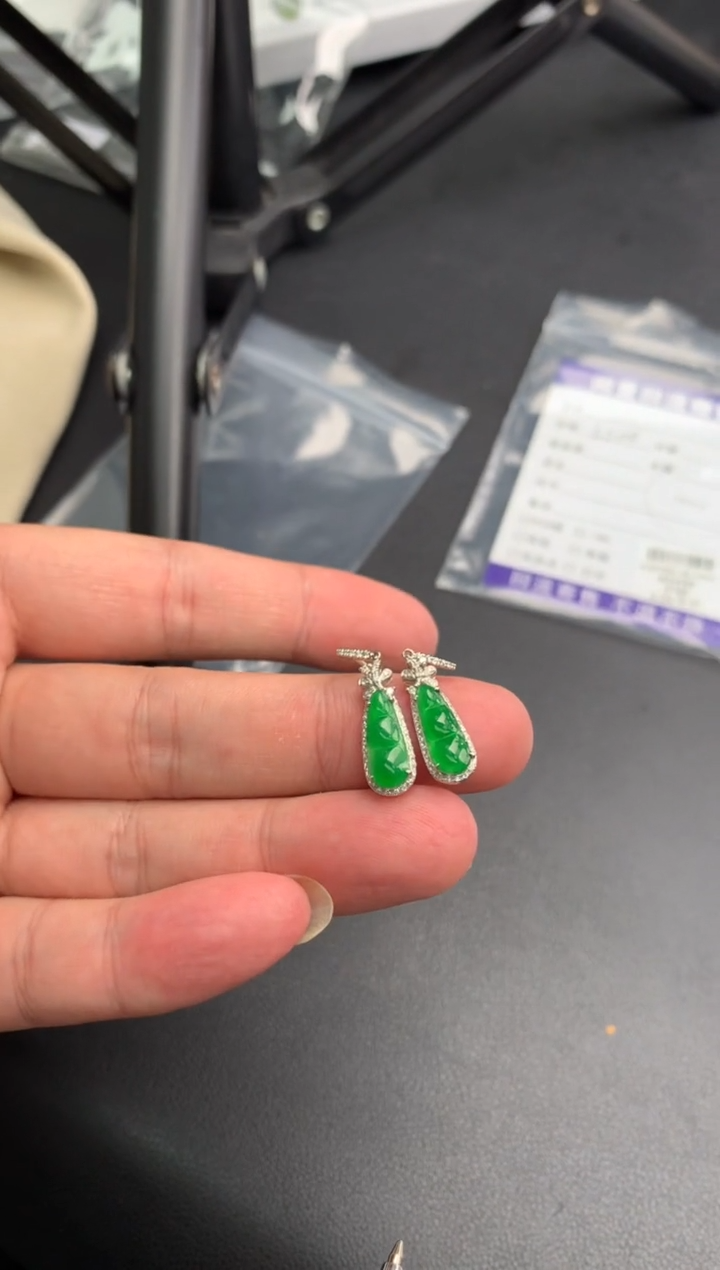 【闪购商品】定制翡翠18K金镶嵌模式推广期24小时鉴赏期