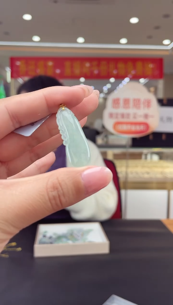 【闪购商品】翡翠挂件18K金镶嵌18K金扣花件多人@@CMT1561-2