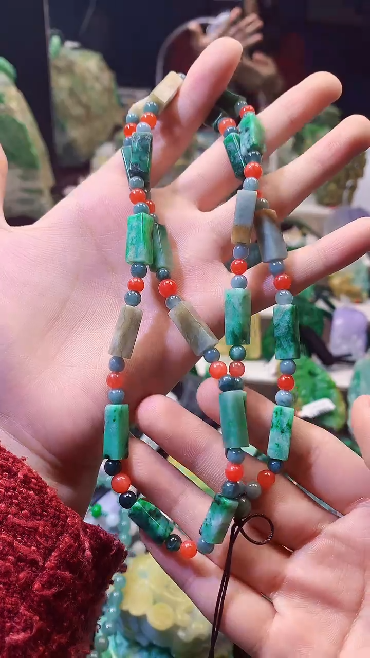 颈饰未镶嵌翡翠天然缅甸a货翡翠