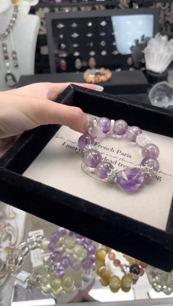 【闪购商品】水晶手链未镶嵌天然水晶 多样性发货