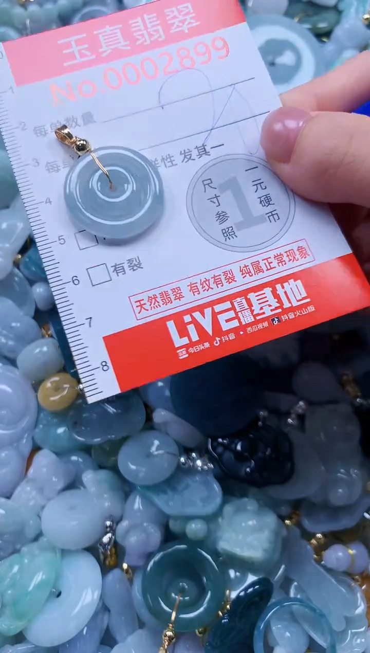 翡翠未镶嵌吊坠(不含链)2899