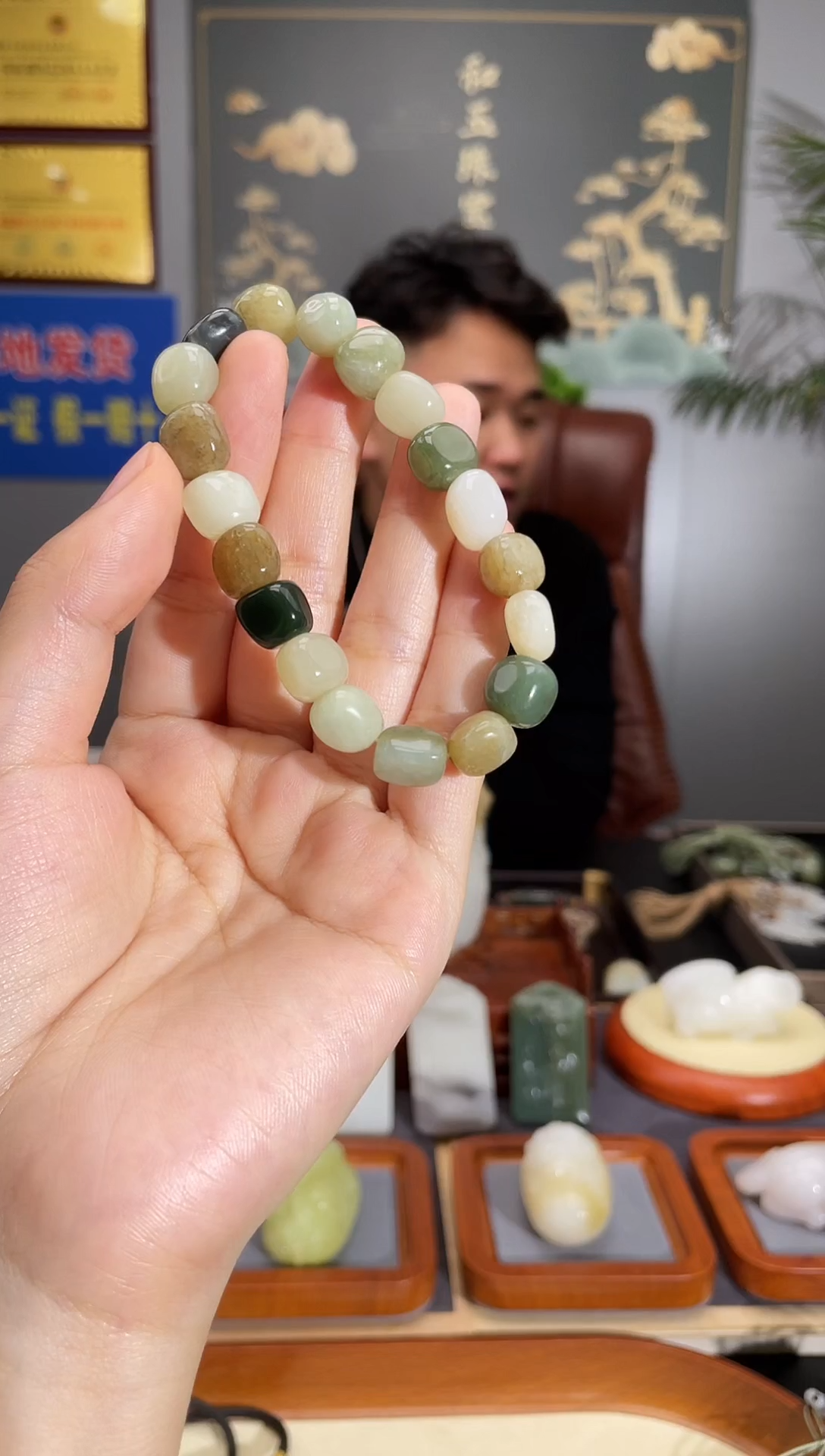 【闪购商品】和田玉（糖玉）手链未镶嵌拍一发一 多样性发货