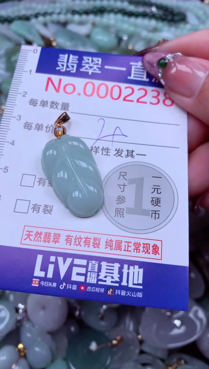 吊坠(不含链)未镶嵌翡翠2238