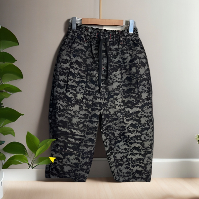 [ 心喻服装原创 ]冬款时尚百搭加绒牛仔休闲洋气拉链黑豹纹哈伦裤