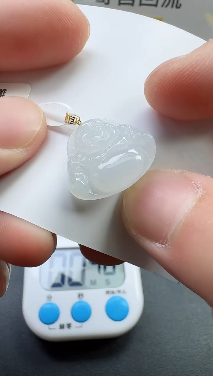 【闪购商品】翡翠颈饰18K金镶嵌寄售回流，不退不换