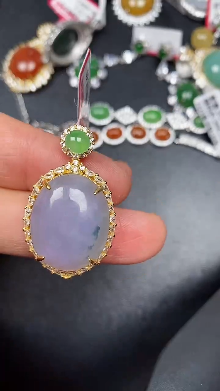 银S925镶嵌戒指翡翠3800