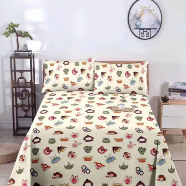 细纹粗布布头--奇趣乐园120*200