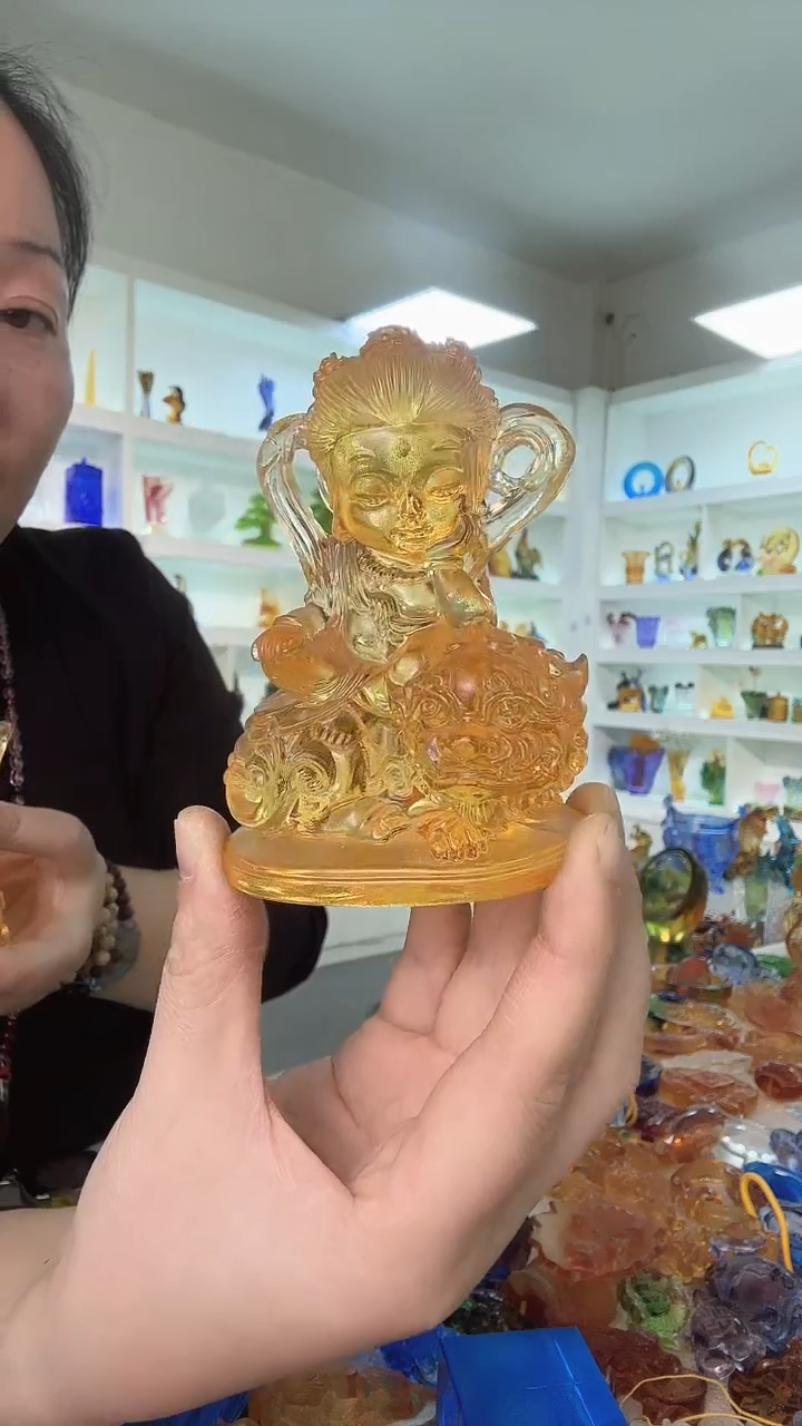 手工艺品琉璃单个文殊