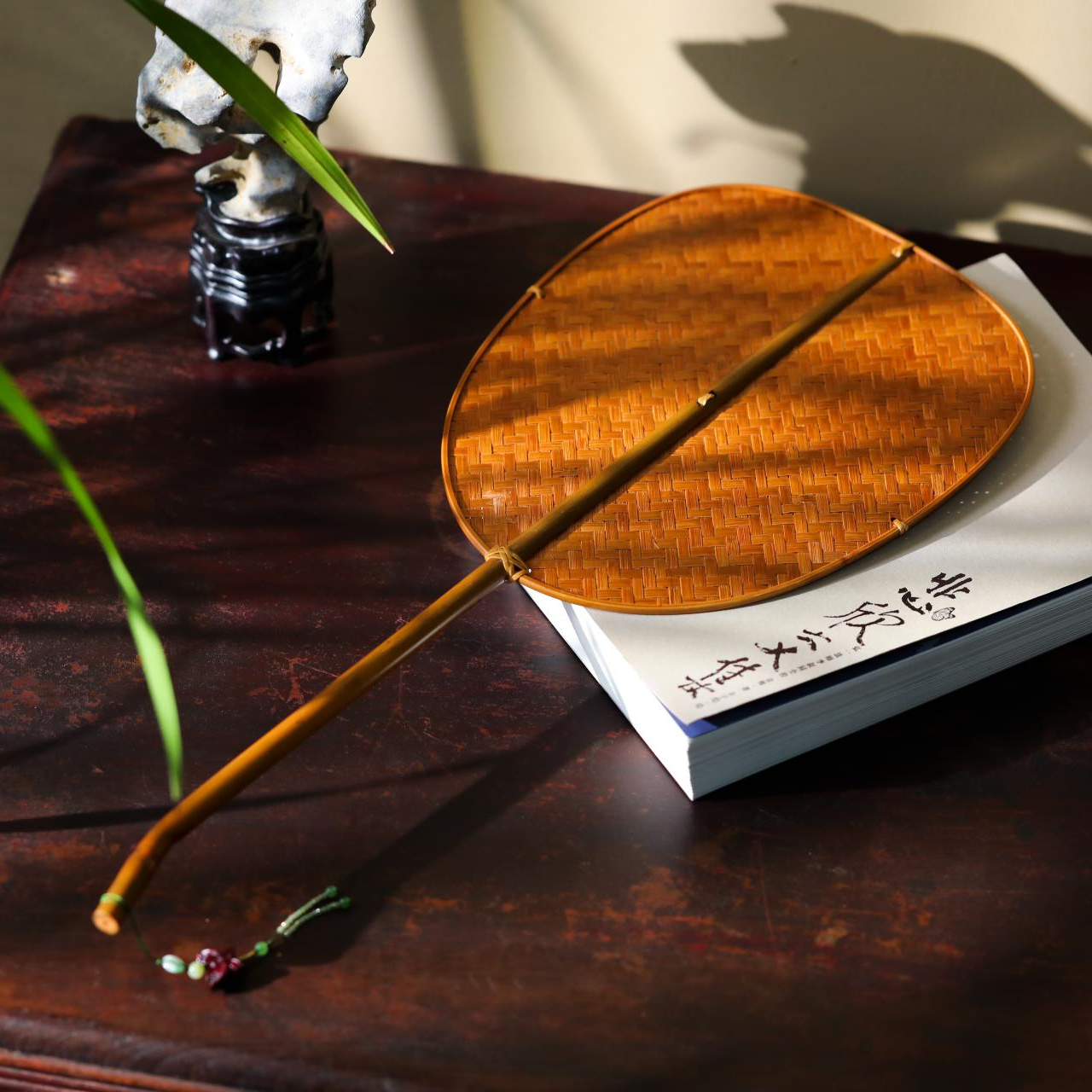 【意婵】《富足》精品天然竹编扇子-904790