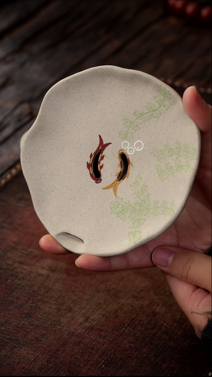 茶杯紫砂福利紫砂双鱼壶承