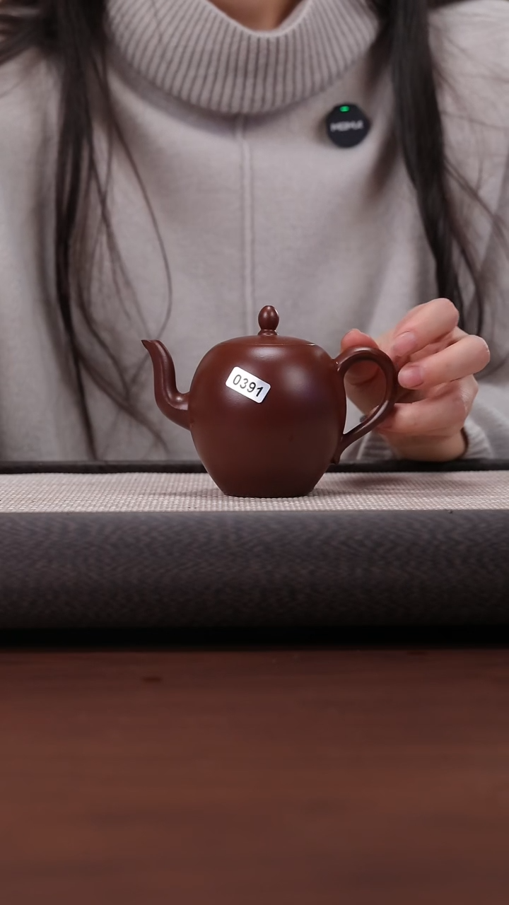 【闪购商品】紫砂茶壶391 紫脂泥 美人肩 200cc
