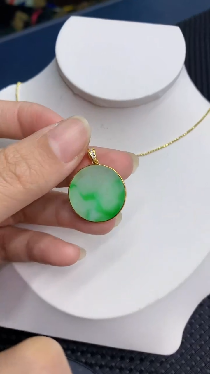 【闪购商品】翡翠颈饰银S925镶嵌            8
