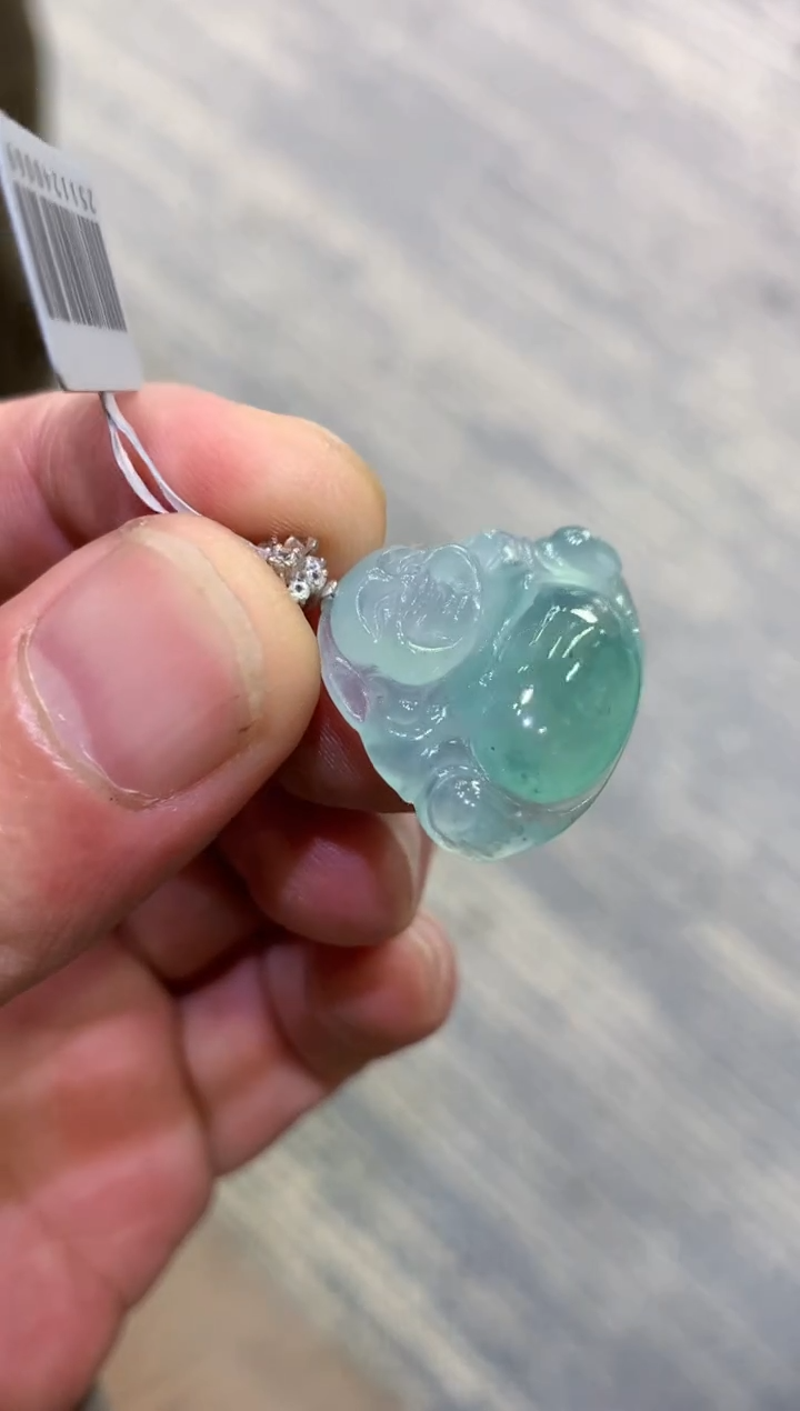 颈饰未镶嵌翡翠天然A货翡翠