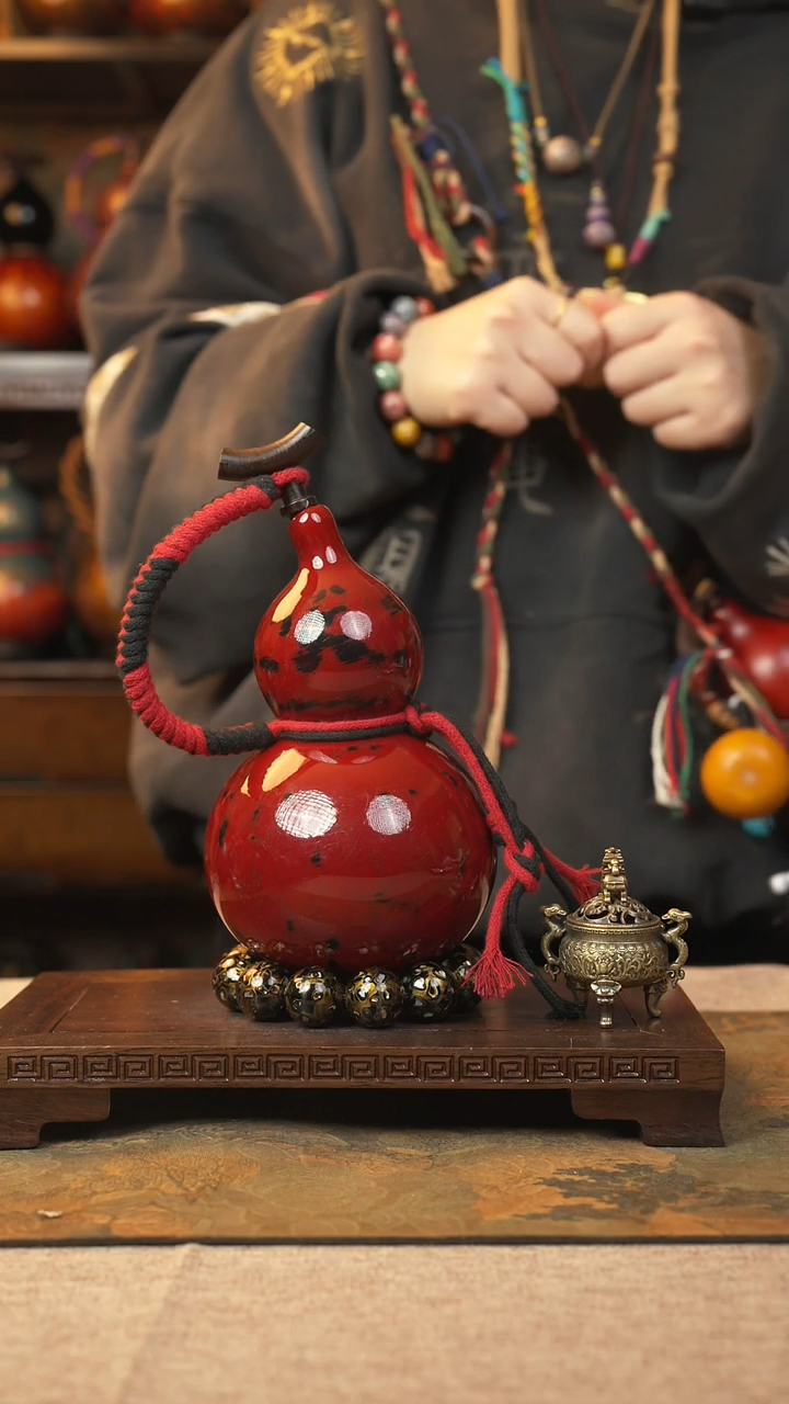 【闪购商品】020大漆葫芦一物一拍记葫堂出品