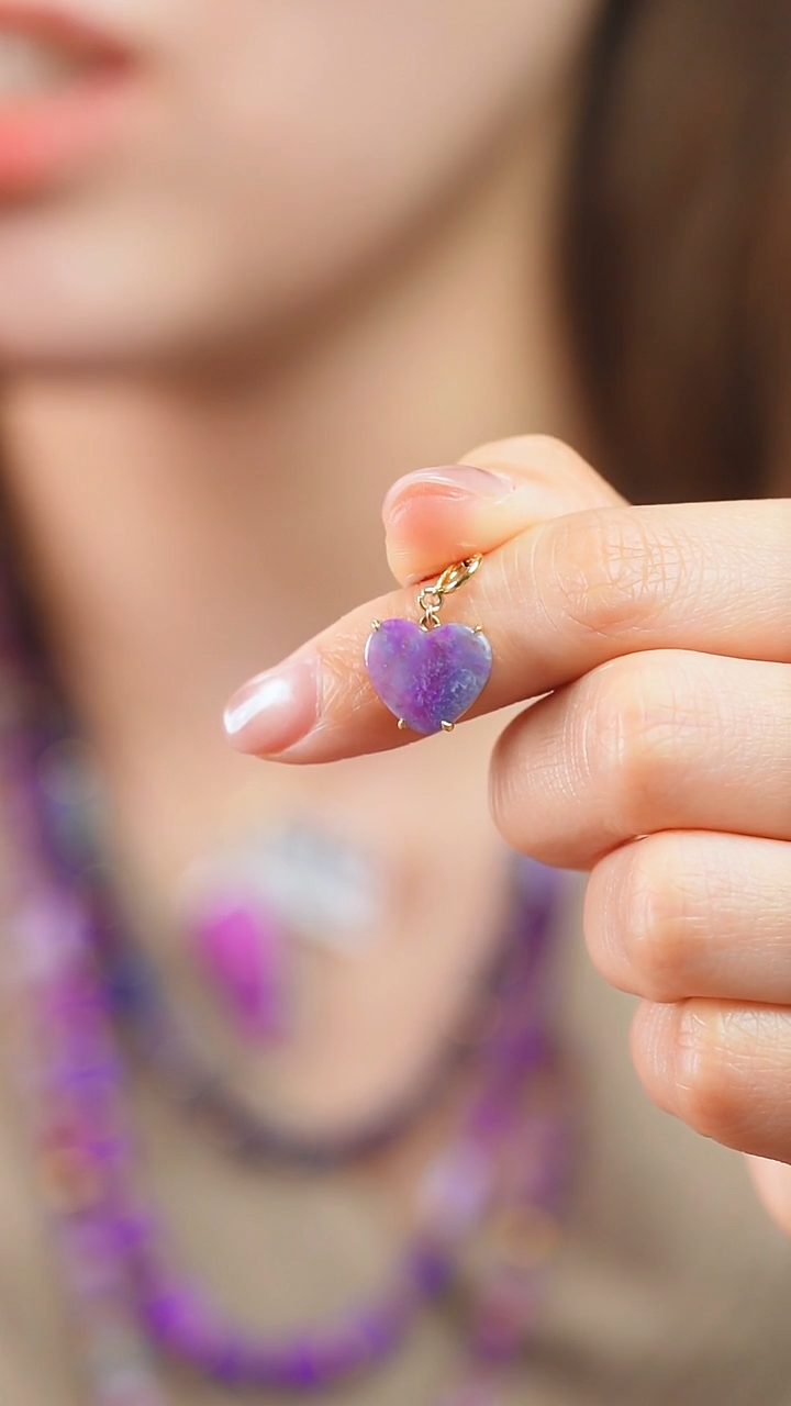 苏纪石（舒俱来）18K金镶嵌吊坠(不含链)5